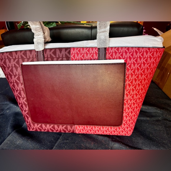 Michael Kors Red and Purple Women's Tote Bag - Picture 2 of 12